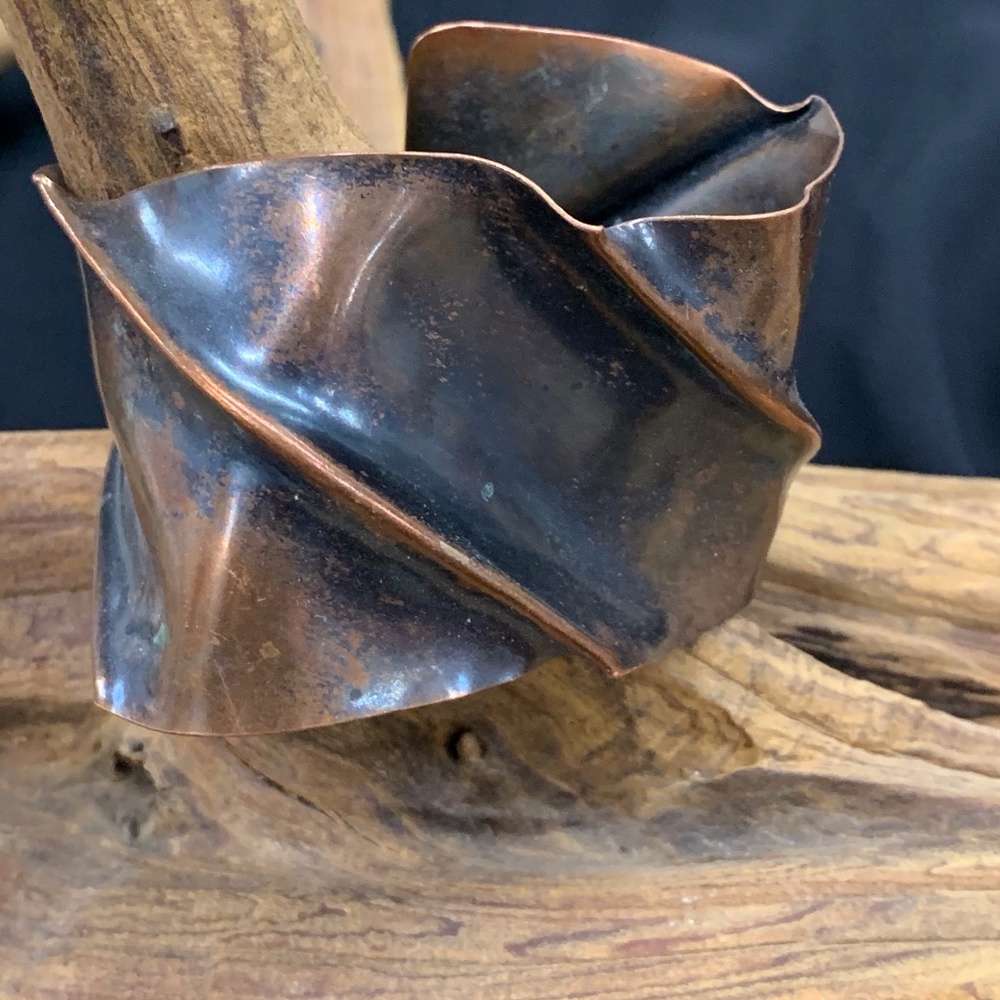 Oxidized Copper Bracelet